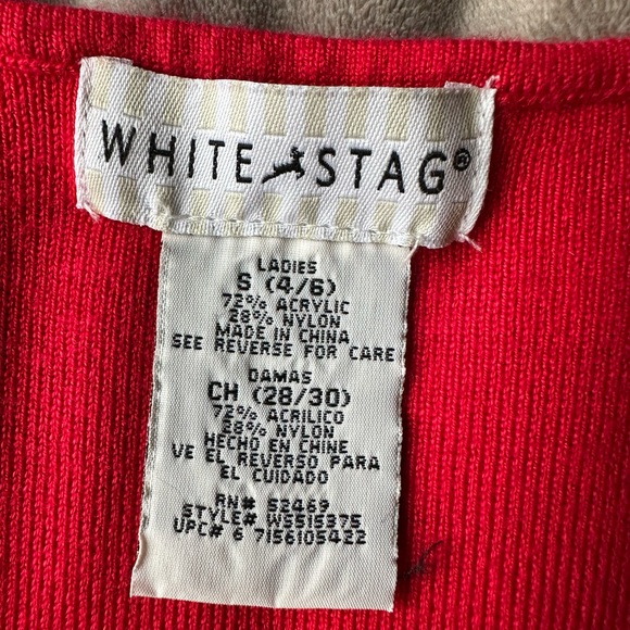 Women’s white stag sweater tank top small - Picture 4 of 4